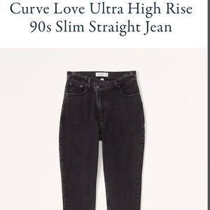 Abercrombie & Fitch the 90’s Slim Straight Ultra High Rise